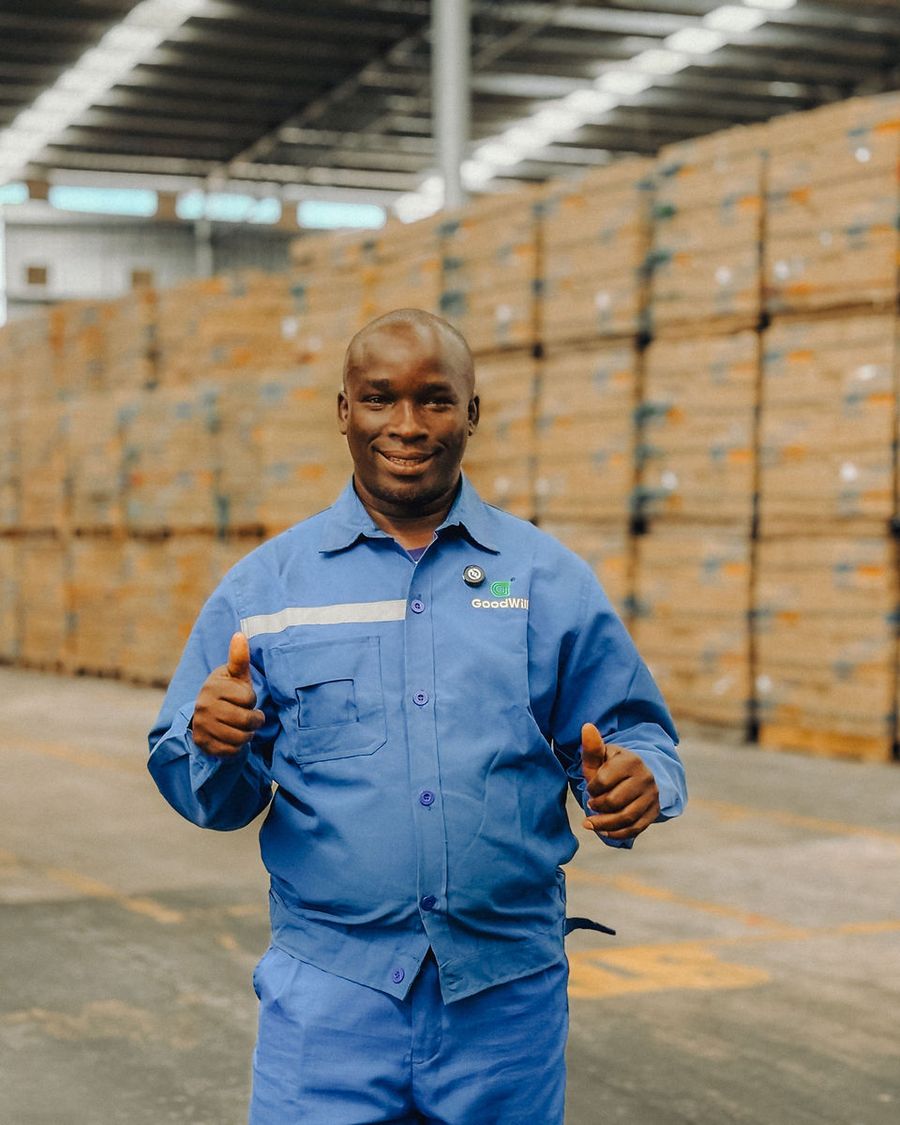Warehouse worker at Goodwill.
